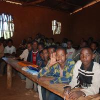 Klassenzimmersituation in vielen herkömmlichen Schulen in Äthiopien